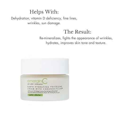 emergin C Earth Hydrating Phytelene Cream - Anti-Aging Moisturizer with Chronopeptides + Multivitamins - Antioxidant-Rich Day + Night Face Cream for Fine Lines + Wrinkles (1.6 oz, 50 ml)