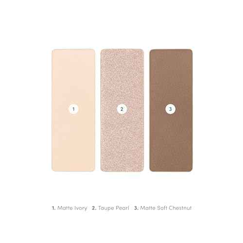 jane iredale PurePressed Eye Shadow Triple, Highly Pigmented Mineral Based Eye Color, Long Lasting & Crease Resistant Formula, Safe for Sensitive Eyes