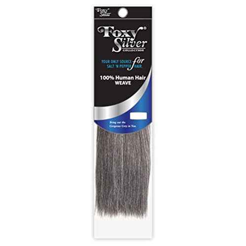 Foxy Silver (Weave - HH Yaki Straight) 08 inch - 100% Human Hair Weave in Platinum