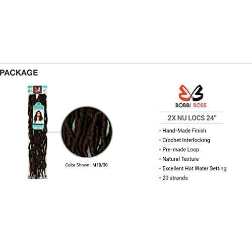 (6-PACK) Bobbi Boss Synthetic Hair Crochet Braids African Roots Braid Collection Nu Locs 24" (4)