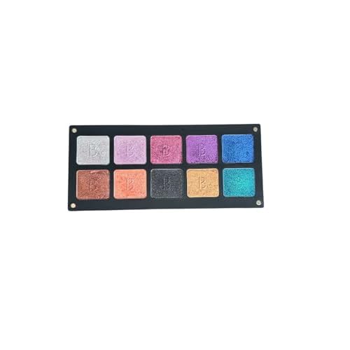 Chromatic Eye Shadow Palette 10 Shades | Multichromatic Finish | High Pigmentation and Long Lasting | Creamy Formula with Hyaluronic Acid | Magnetic Case (Party Nights)