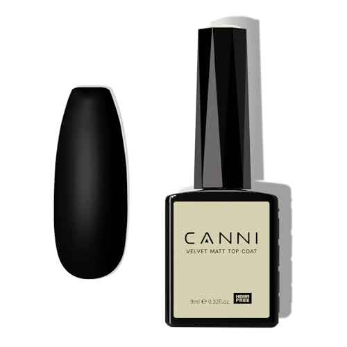 CANNI Matte Top Gel Nail Polish ? 9ML Long-Lasting Soak Off UV LED Gel, Matte Finish for DIY Nail Art at Home or Salon