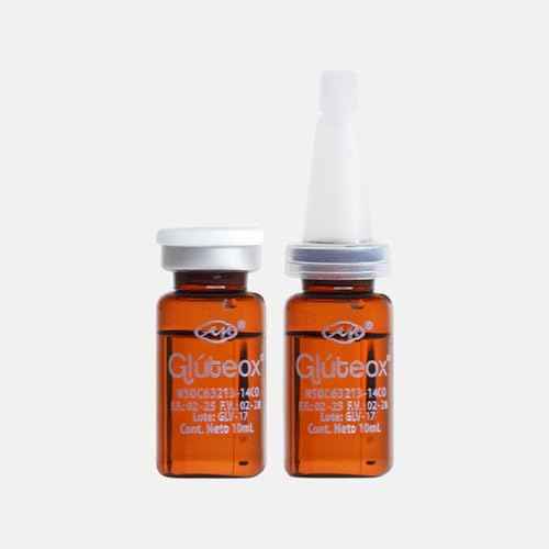 | Gluteox ? Buttocks Firming & Lifting Serum | With DMAE, Organic Silica, Hyaluronic Acid & Antioxidants | For Professional Cosmetic Use Only | 5x10mL Vials