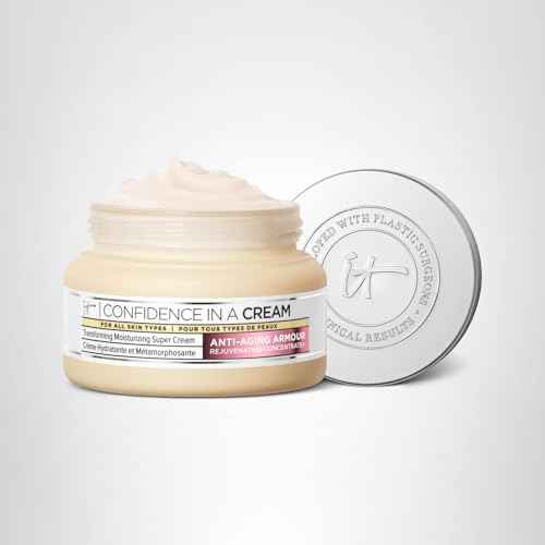 IT Cosmetics Confidence in a Cream - Hydrating & Anti Aging Face Moisturizer, Visibly Reduces Fine Lines & Wrinkles, Up To 48H Hydration, Repairs Skin Barrier, Squalane & Ceramides - 2 fl oz
