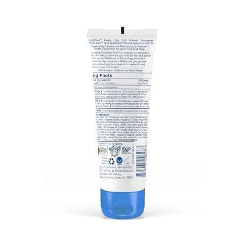SPF 45 Every Day Tint Mineral Sunscreen | 2.5 Fl Oz Biodegradable, Paraben Free & Reef Safe | Non-Greasy Tinted Sunscreen For Face & Body Protection Against UVA & UVB
