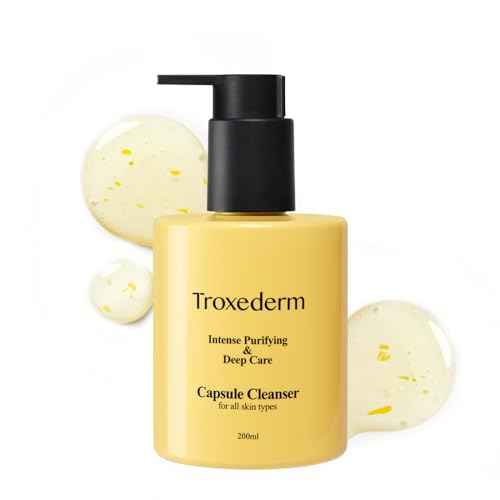 Collagen Capsule Cleanser ? Korean Gel Face Wash with Peptides, Niacinamide & Troxerutin, Hydrating Daily Facial Cleanser & Makeup Remover, Gentle K-Beauty Skincare, 6.76 fl oz