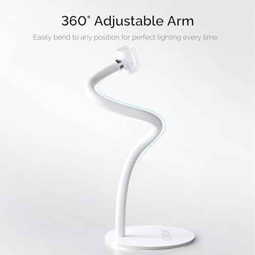 L'UGX Magnetic Handheld uv Light for Gel Nails Stand ? 360¡Æ Rotating Iron Base Holder, Strong Magnetic Mount for Gel Nail Dryer Pen,Detachable Support for Manicure Table or Salon Use