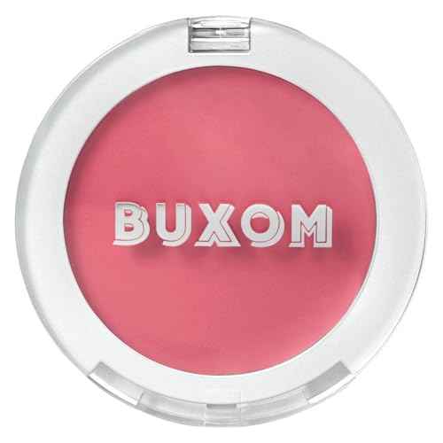 BUXOM Plump Shot Peptide Plumping Blush, Lightweight Matte Cream-to-Powder, Medium Buildable Color, Peptide-Infused Formula, Soft-Focus Finish, Cruelty-Free