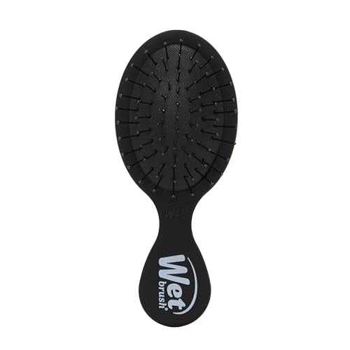 Wet Brush Mini Detangler Hair Brush, Black Frost, Detangling Travel Hairbrush, Ultra-Soft IntelliFlex Bristles Glide Through Tangles with Ease, Pain-Free, All Hair Types