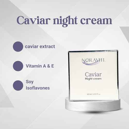 Caviar Night Cream| Nourishes and Revitalizes your Skin while Slowing Down Aging Rich in Caviar Extract, vitamin E, Vitamin A Microspheres