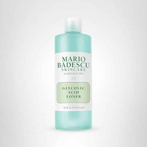 Mario Badescu Glycolic Acid Toner for Dry and Combination Skin, Alcohol-Free Facial Toner for Aging Skin, Formulated with Exfoliating Glycolic Acid & Antioxidant Grapefruit Extract, 16 Fl Oz