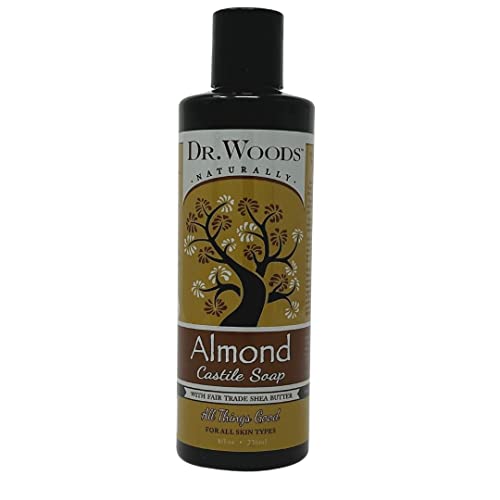 Dr. Woods Pure Almond Liquid Castile Soap with Organic Shea Butter, 32 Ounce (Pack of 2)