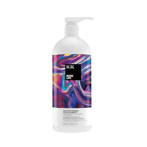 IGK More Life Color Extending Gloss Shampoo Liter