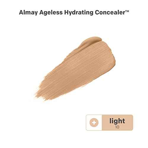 Almay Anti-Aging Concealer, Face Makeup with Hyaluronic Acid, Niacinamide, Vitamin C & E, Hypoallergenic-Fragrance Free, 010 Light, 0.37 Fl Oz (Pack of 1)