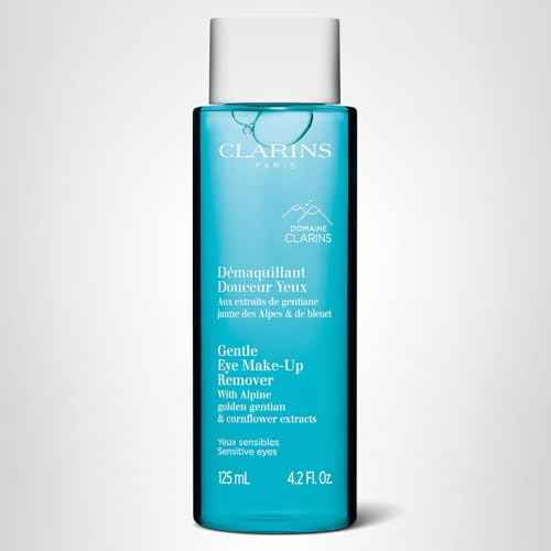 Clarins Gentle Eye Make-Up Remover | Removes Light To Medium Eye Make-Up | Cleanses, Soothes and Softens | Conditions Lashes | Oil-Free | Ophthalmologist Tested | All Skin Types | 4.2 Fluid Ounces