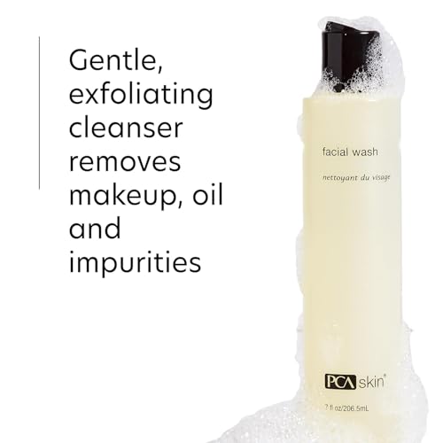 PCA SKIN Gentle Foaming Face Wash, Hydrating Facial Cleanser, Removes Makeup and Hydrates and Purifies Skin, Good for Sensitive, Combination, Normal, and Acne-Prone Skin, Gentle Face Wash, 7 oz Bottle
