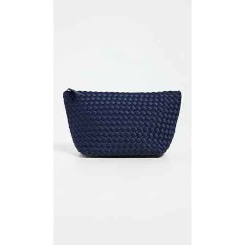 Naghedi Women's Portofino Medium Cosmetic Bag, Ink Blue, One Size