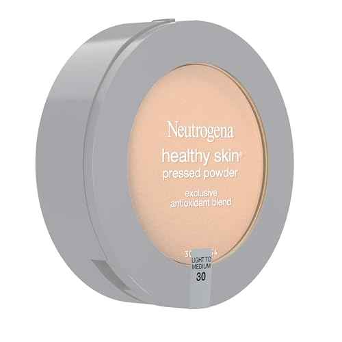 Neutrogena Healthy Skin Pressed Makeup Powder Compact with Antioxidants & Pro Vitamin B5, Evens Tone, Minimizes Shine & Conditions, Light to Medium 30.34 oz (Pack of 2)