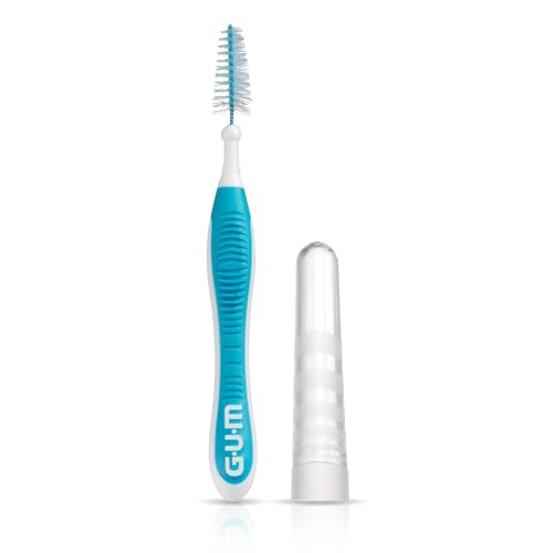GUM Proxabrush Go-Betweens - Wide - Interdental Brushes - Soft Bristled Dental Picks for Plaque Removal Health - Safe for Braces & Dental Devices, 15 Count