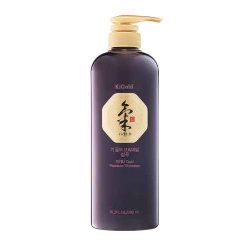 Daeng Gi Meo Ri- Ki Gold Premium Shampoo+Treatment Set, Effectively Moisture to Dry and Rough Hair, No Artificial Color, 780ml each