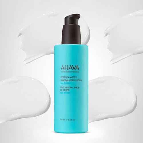 AHAVA Dead Sea Water Mineral Body Lotion, Sea-Kissed - Provides All Day Hydration, Helps Fight Dehydration, Refines Skin's Texture, Enriched with Exclusive Osmoter, Aloe Vera & Witch Hazel, 8.5 Fl.Oz