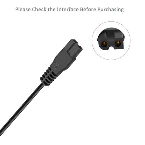 Replacement Charger for Meridian Trimmer, Charger Compatible with Meridian Grooming Electric Shaver 5V 1A 6.6FT