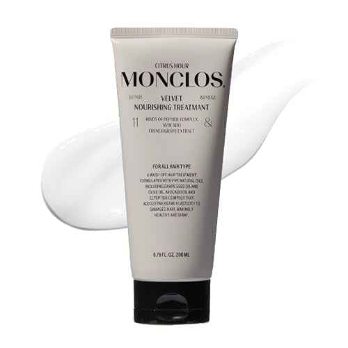 Velvet Hair Treatment ? Deep Conditioner & Repair Mask for Dry, Frizzy, Damaged Hair. Nourishing Glass Hair Treatment. K-Beauty, Peptides, Argan Oil (6.76 fl oz)