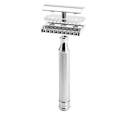 M?HLE TRADITIONAL R41 Double Edge Safety Razor (Open Comb) For Men - Perfect for Every Day Use, Barbershop Quality Close Smooth Shave