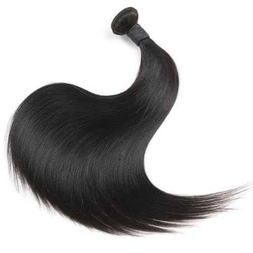 CHEEON 10A Straight Hair Bundles Brazilian Virgin Human Hair Bundles 16 18 20 Inch Unprocessed Straight Weave Bundles Natural Color