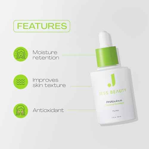 JESS BEAUTY | PHAbulous Chemical Exfoliant | Skin Care for Sensitive Skincare Hydration & Antioxidant Protection | 1 fl oz
