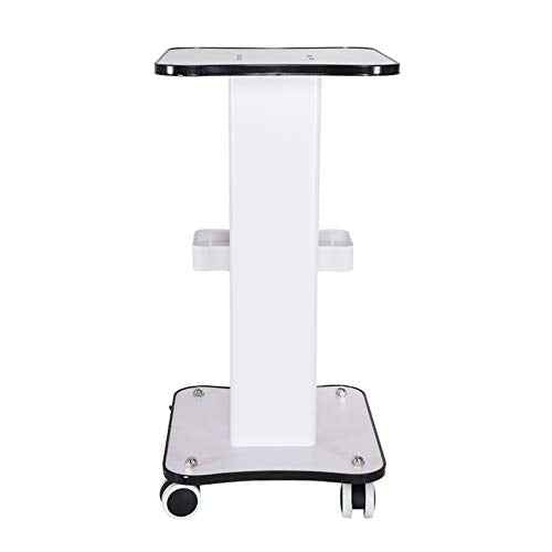 3-Tier Rolling Esthetician Cart with Storage Trays, 88lbs Capacity Aluminum Mobile Beauty Salon Trolley Cart with Locking Wheels