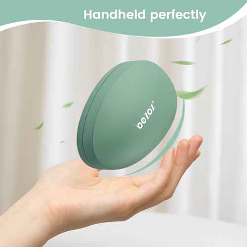 BEZOX Nano Glass Foot File Callus Remover with Cover ? Gentle Glass Foot Pumice Stone, Effective Feet Scrubber for Dead Skin, and Portable Pedi Egg Foot Care Tool - Green