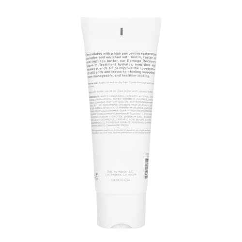 Hairitage Mend To Be Damage Repair Leave In Treatment with Biotin, Castor Oil, + Shea Butter - Refresh Dry Damaged Hair - Smooth Split Ends