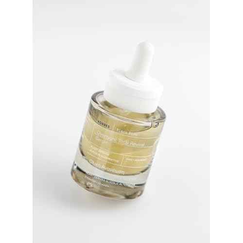 KORRES Black Pine Night Serum for Face, Mature Skin with Plant-Derived Glycolic Acid Alternative, Bi-Phase Treatment to Smooth & Firm Skin, Vegan Facial Serum, 1.01 fl oz, Stocking Stuffer