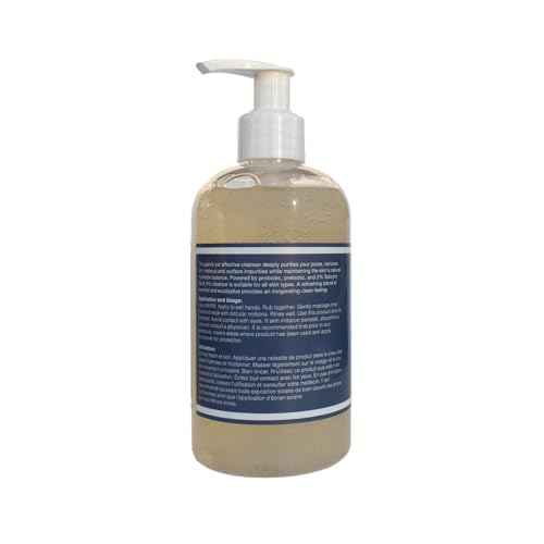 Glowbiotics Probiotic Clarifying Cleanser 10 oz ? Gentle Foaming Face & Body Wash with 2% Salicylic Acid & Niacinamide, Clears Pores & Excess Oil