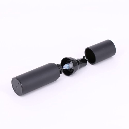 3 Pack Black Airless Pump Bottle Travel Lotion Bottles Cosmetic Cream Bottle Vacuum Pump Bottles Makeup Dispenser Container (15ml/0.5oz)