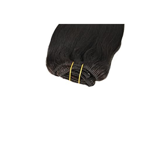 Clip In Hair Extensions Real Human Hair Dark Brown Straight Thick End 18 20 22" 100gm (18", 2#-Dark Brown)