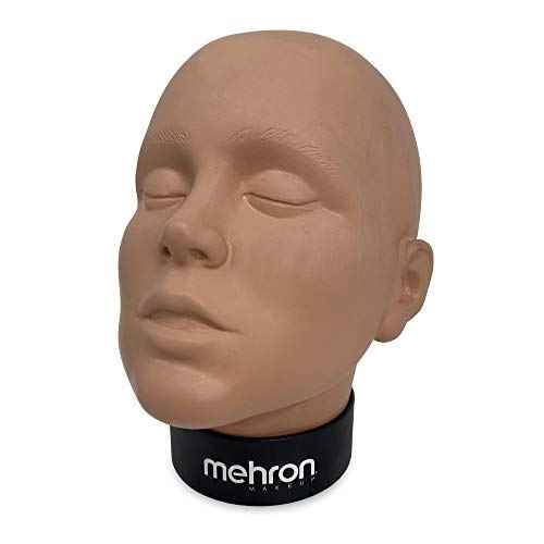 Mehron Makeup Practice Head | Mannequin Head for Makeup, Special FX, & Face Painting for Students