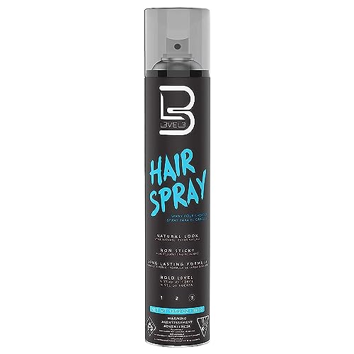 L3 Level 3 Hair Spray - Long Lasting and Strong Hold - Great for Men and Women - Level Three - Suitable for All Hair Types