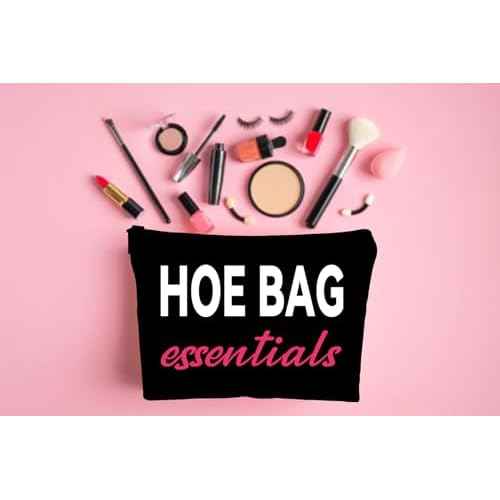 Funny Gifts for Women, Friends, Hostess Gift Ideas Cool Gifts for Women Girls Birthday Gift Ideas Gag gifts Girls Weekend Overnight Fun Makeup Travel Bag Cosmetic Bag-Black