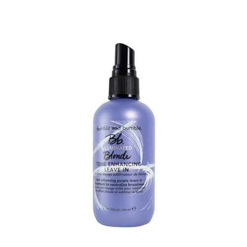 Bumble and bumble. Illuminated Blonde Tone Enhancing Purple Leave-in Treatment Spray | Neutralize brassiness | Heat Protection, Hydrating, Anti Frizz, Color Safe | Curl, Wavy, Straight, 4.2 Fl Oz