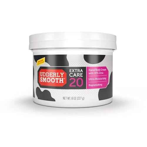 Udderly Smooth Extra Care Hand/Body Cream with 20% Urea, Replenishing, Fragrance Free, 8 OZ - 3 Pack