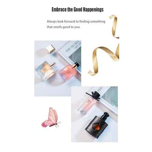 Women's Perfume Set: 4 Floral and Fruity Fragrances in a Gift Box, 105(25ml x3 +30ml) ml Total (3.5oz). Perfect for Gifting or Personal use, Elegant and Timeless Scents for any Accasions