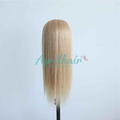Pre-plucked #27 Honey Blonde 13X4 Lace Front Wigs Straight Glueless 150% Density Brazilian Virgin Human Hair (27 Frontal Wig, 16 INCH)