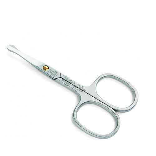 TopInox® Stainless Steel Straight Nose & Ears Scissors, Facial Hair Trimmer by Niegeloh, Germany