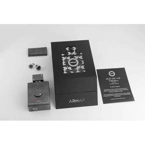 Armaf Club De Nuit Intense Limited Edition for Men Parfum Spray, 3.6 Ounce (with Cufflinks)
