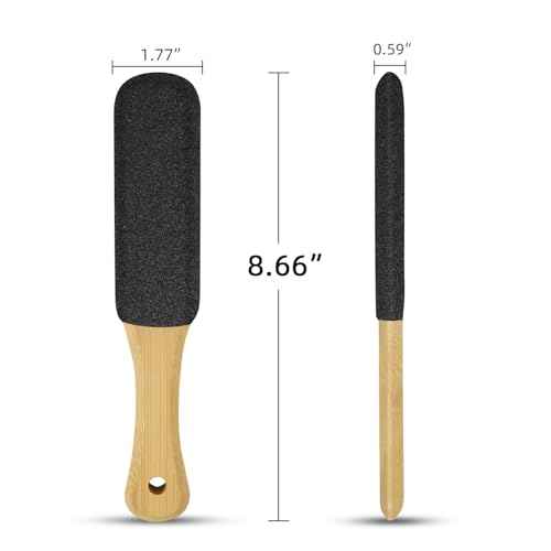2 Pack Pumice Stone for Feet, Foot File and Callus Remover - Foot Scraper & Exfoliator Tool for Dead Skin, Cracked Heels, Dry Feet Care