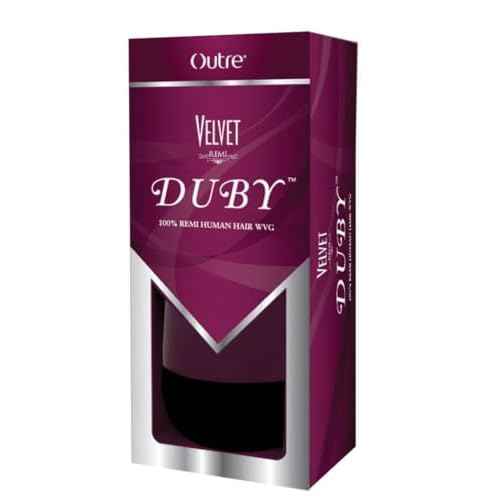 Outre Velvet Duby 8" Remi Human Hair Weave (OFF BLACK 1B)