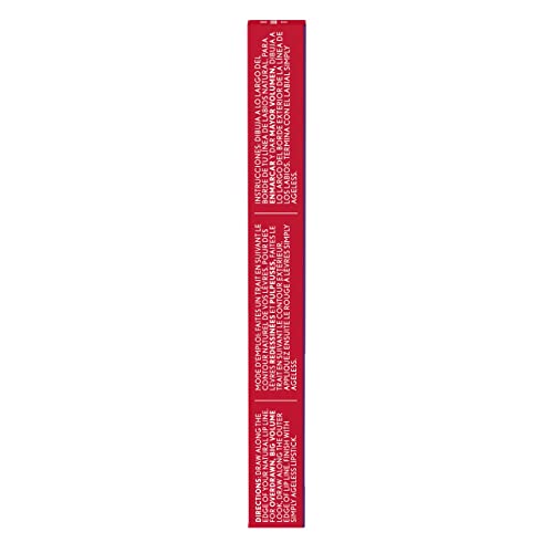 COVERGIRL Simply Ageless Lip Flip Liner, Devoted Red, Pack of 1