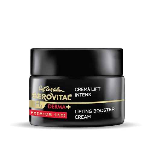 Gerovital DERMA+ Premium Care, Intense Lift Effect Face Cream, Advanced Lifting Formula, Moisturizes, Improves Firmness & Elasticity for Mature Skin, 50 Milliliters